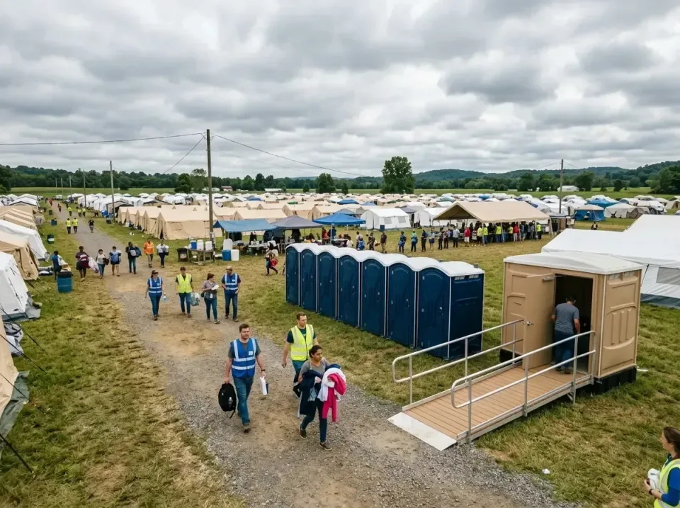 disaster-relief-camp-restrooms-010 — frequently asked questions, Dumpster & Portable Bathrooms Rental in Columbia City, IN